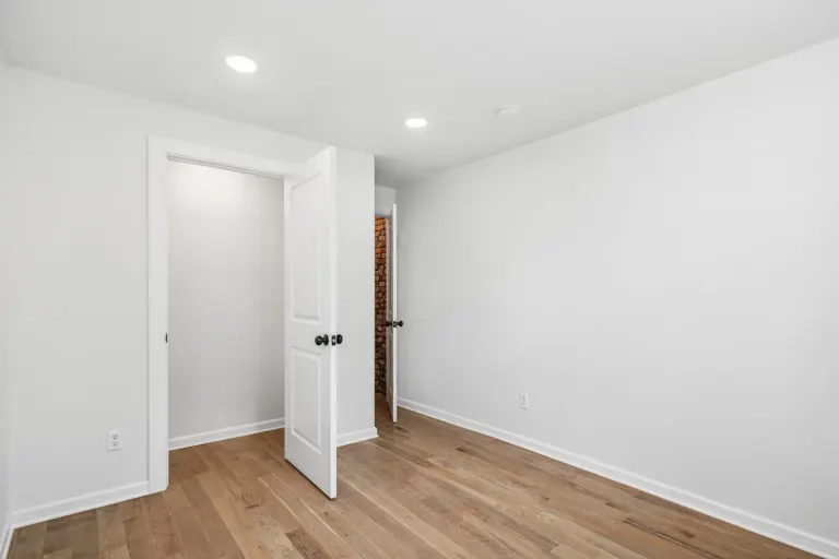 The same finished room and closet