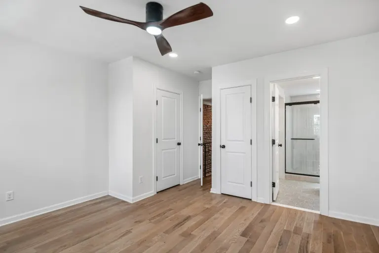 Another angle of the finished bedroom